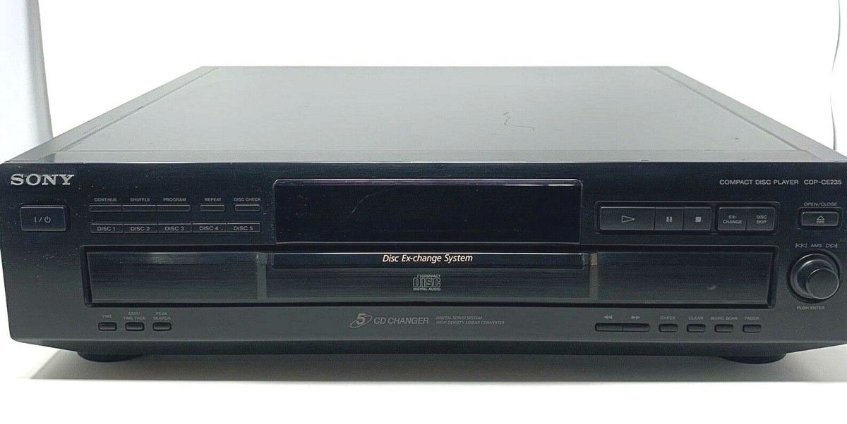 Sony CDP-CE235 - 5 Disc CD Carousel Changer Player No Remote