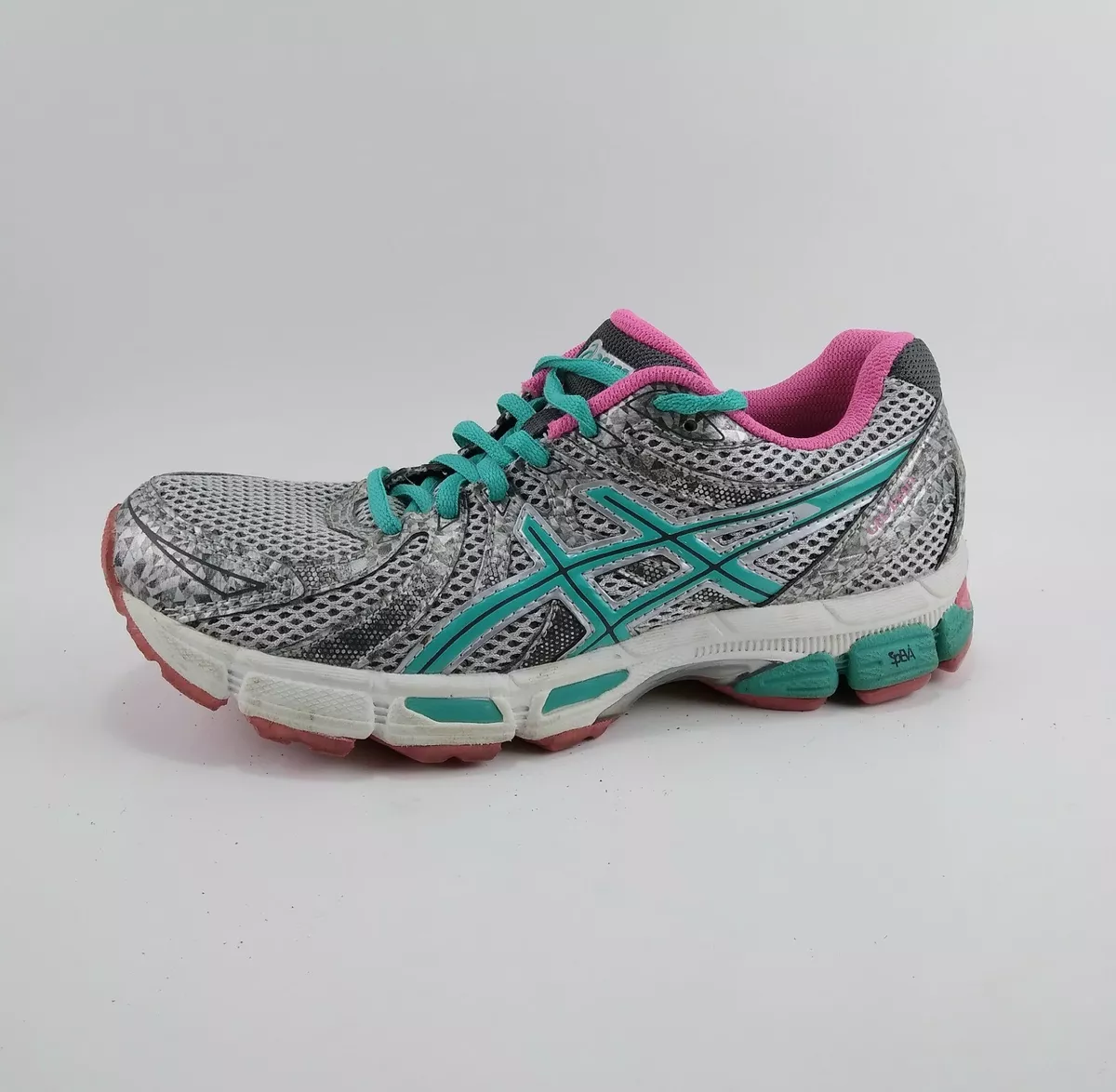 Asics running gel exalt trainers in 2025 grey and pink