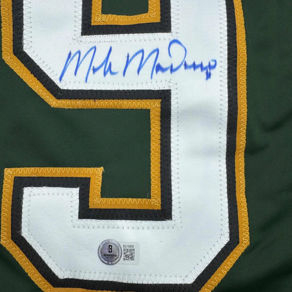Футболка с автографом/подписью Mike Modano 99 Cup Dallas темно-зеленая Beckett сертификат подлинности BAS - Изображение 3 из 4
