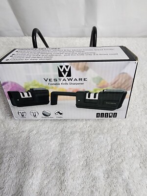 Vestaware Foldable Knife Sharpener - Scissors - Knives - Open Box