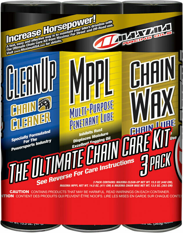 Maxima Racing Motorcycle Dirt Bike Chain Care Kit Clean Up, Mppl