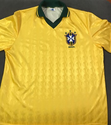CBF Brazil High 5 Soccer Jersey Size X Large | eBay