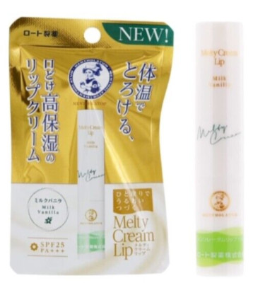 Rohto Mentholatum Milk Vanilla Melty Cream Lip Moisturize LipBalm Lipstick SPF25