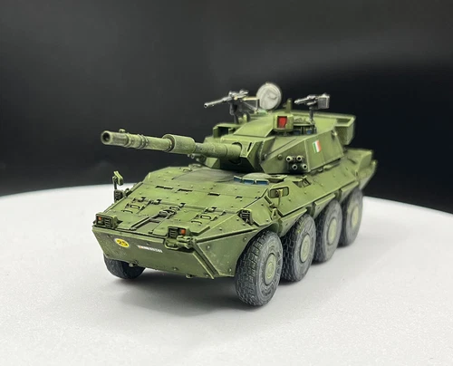 1/72 AM Italian Centaur Destroyer Wheeled Tank Model 120mm Smoothbore Gun Toys - Picture 1 of 13