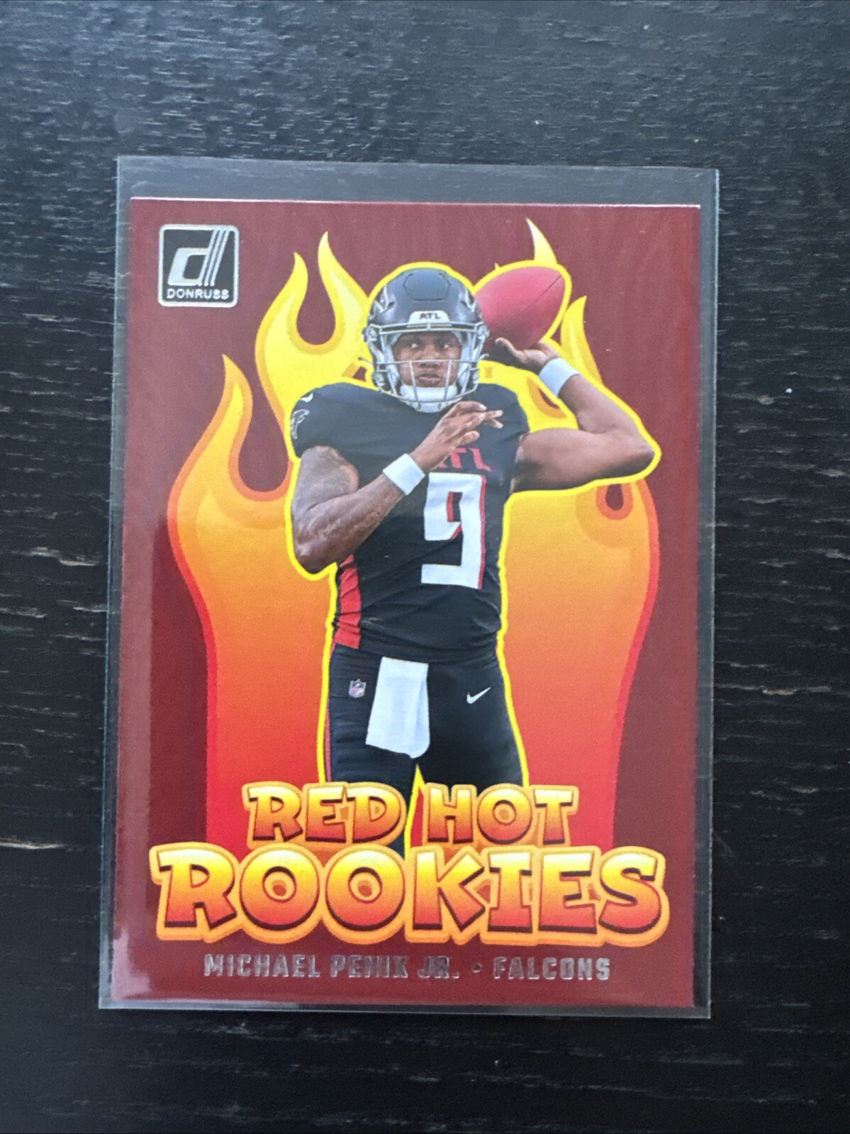 2024 Panini Donruss Michael Penix Jr. Red Hot Rookies #RHR-MPJ Falcons RC