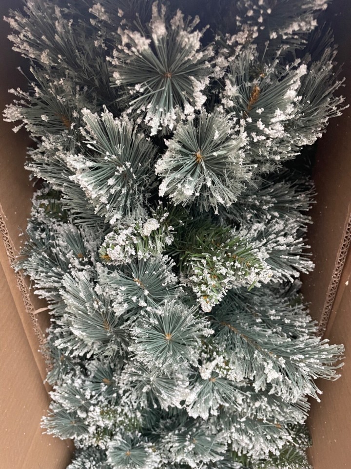Tesco 6.5 ft Luxury Alpine Snow Christmas Tree eBay