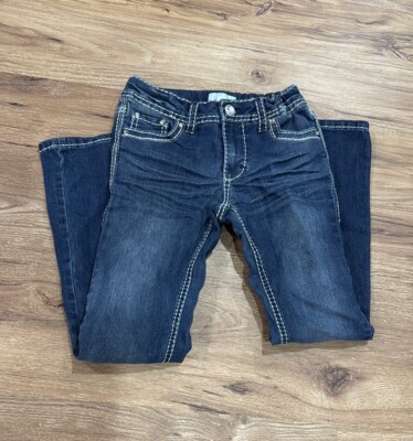 Stylish Dark Wash Denim Jeans For Girls Size 10