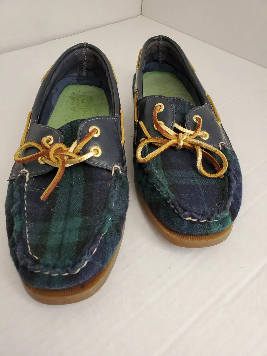 Sperry top store sider plaid