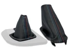 FOR BMW E60 E61 automatic GEAR SHIFT BOOT + HANDBRAKE GAITER LEATHER s.MPOWER