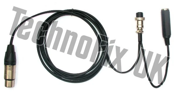 Cable for Heil microphones 3 pin XLR/8 pin round for Icom, CC-1-XLR-I8 equiv.