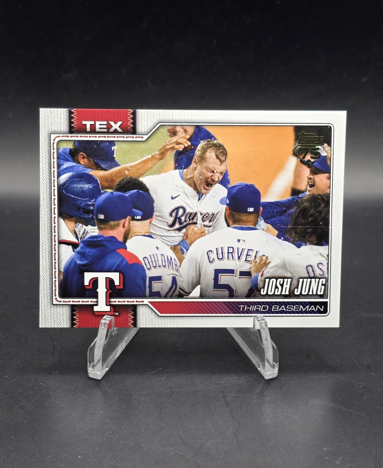 2026 Topps Series 1 MLB JOSH JUNG Golden Mirror Variation SSP #98 Texas Rangers