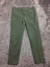 Old Navy Pixie Pants Womens Size 10 Green Cotton Skinny