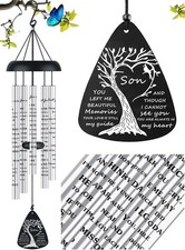Sympathy Memorial Wind Chimes Bereavement Memorial Gifts for Loss of Son Symp...
