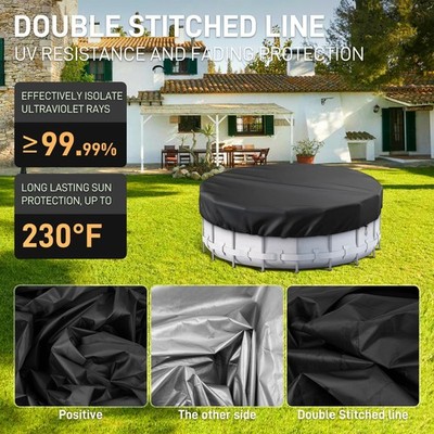 Bestway Steel Pro Frame Pool Cover 18 ft ROUND SWIMMING POOL PADDLING Pools