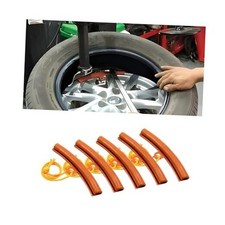 Car Tire Changing Rim Protector, 5 Pcs Wheel Changing Rim Savers,Tire Orange