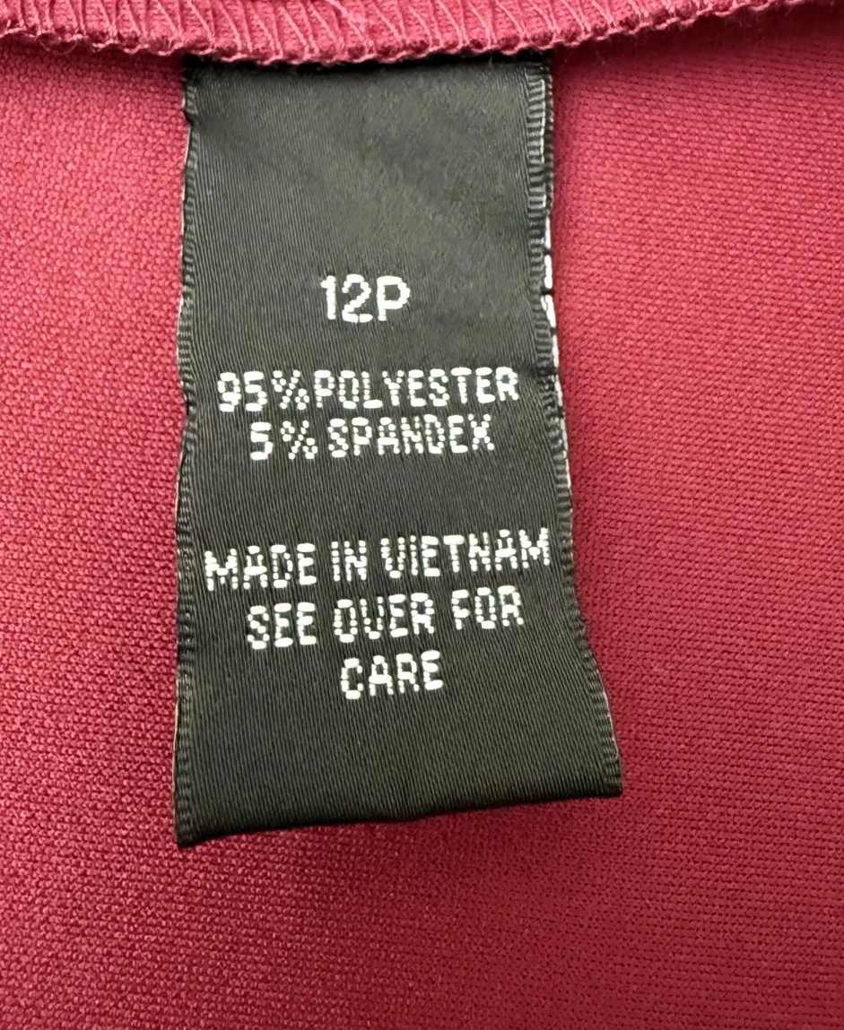 Abito da cocktail donna ALYX Petite Maroon taglia 12P us intime ottimeioni