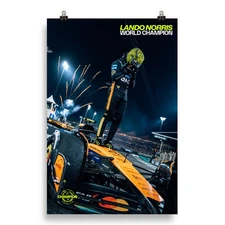 Lando Norris World Champion Poster F1 2025