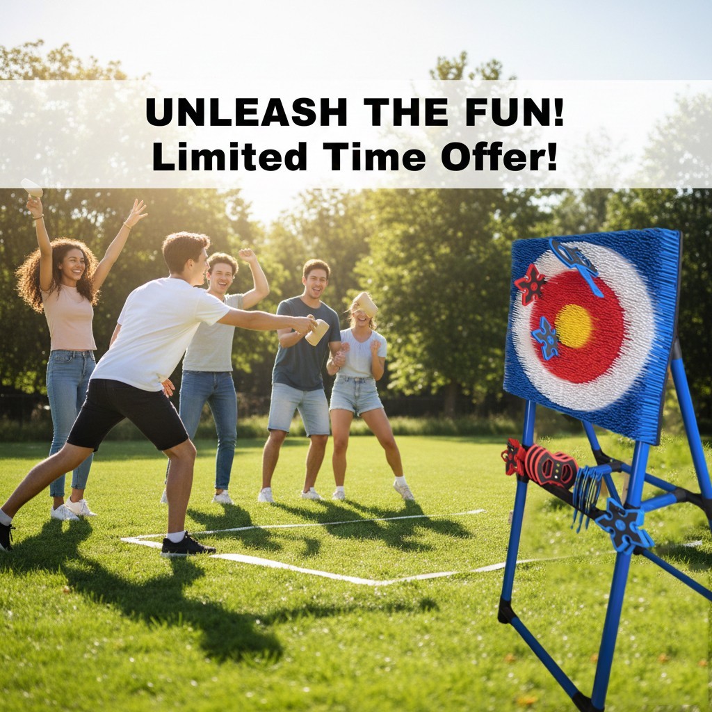 Axe Throwing Target Game Set Indoor Outdoor Kids Family Toss Toys