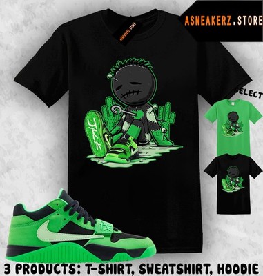 Shirt Matching Travis Scott Jumpman Jack Green Spark Match Sneaker Voodoo Cactus