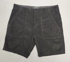 Outerknown Seventy Seven Corduroy Shorts Men's 34 Brown 100% Organic Cotton 