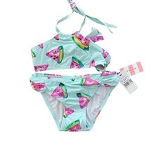 NWT Pilyq PQ 12 Girls Watermelon Fresca Saks Bikini Swim Set 110783