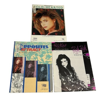 Paula Abdul Sheet Music Lot Of 3 Opposites Attract Rush Rush Piano Vocal Guitar
