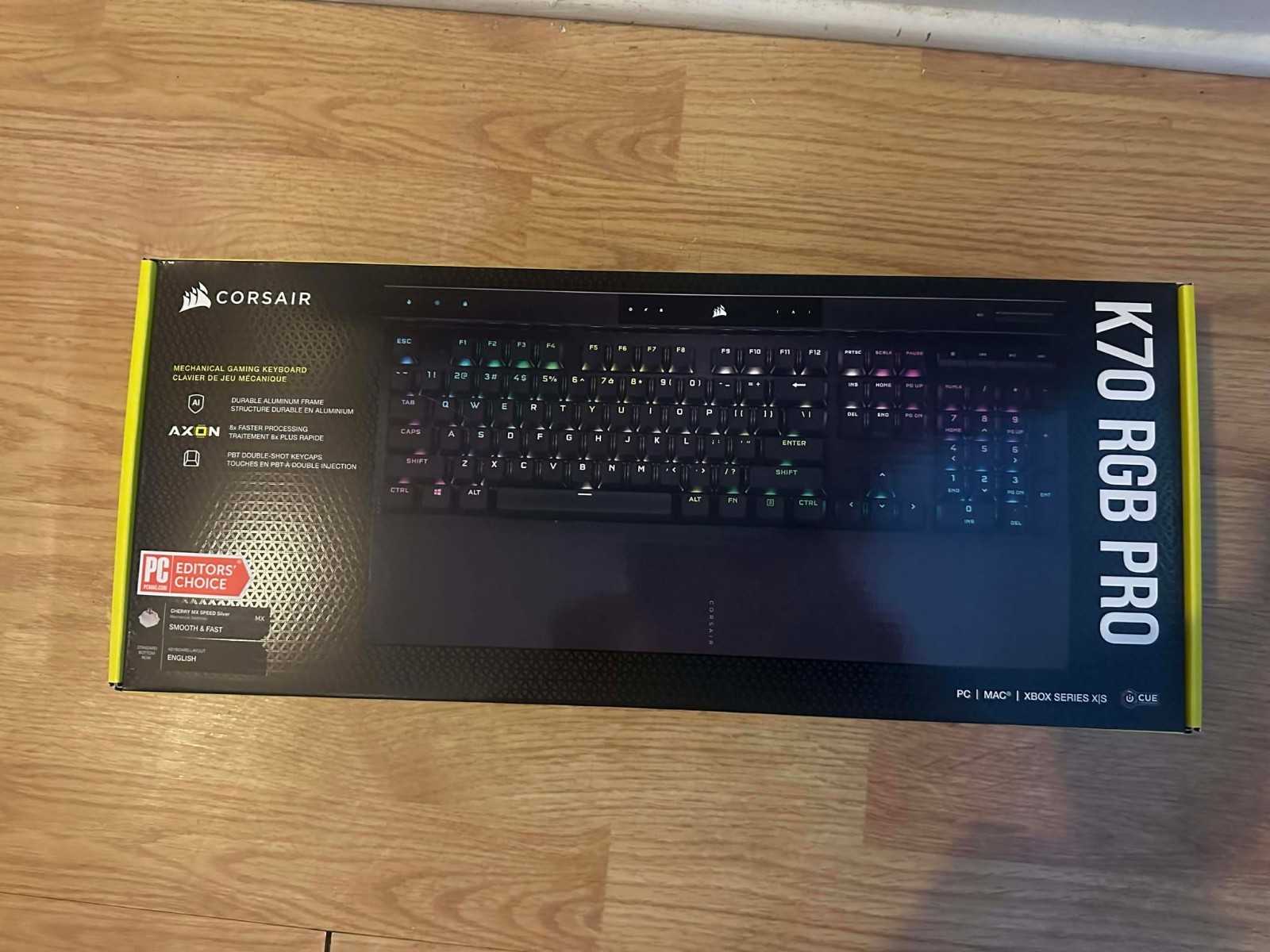 CORSAIR K70 RGB PRO Wired Mechanical Gaming Keyboard - Sealed - Cherry MX Silver