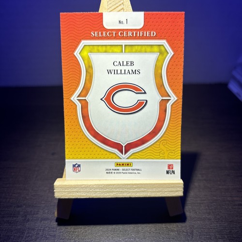 2024 Panini Select - Select Certified Rookies Caleb Williams #1 (RC) - Picture 2 of 2