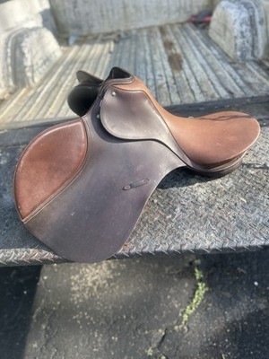 G Passier & Sohn Hannover SADDLE Brown LEATHER 17.5  27.5 cm Tree English PS VTG