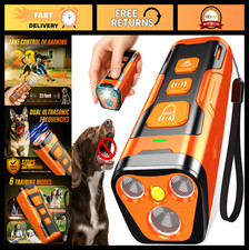 Ultrasonic Dog Bark Deterrent Device - 3X Anti-Barking, 6 Modes, 23FT Range, Saf