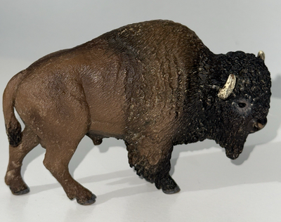 #ad Schleich American Bull Buffalo Bison 2013 Animal Figure Toy Figurine Wildlife $10.19