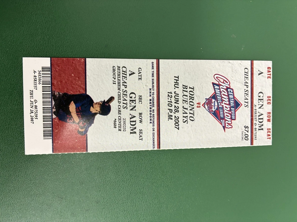 Toronto Blue Jays Baseball Vintage Sports Ticket Stubs for sale | eBay