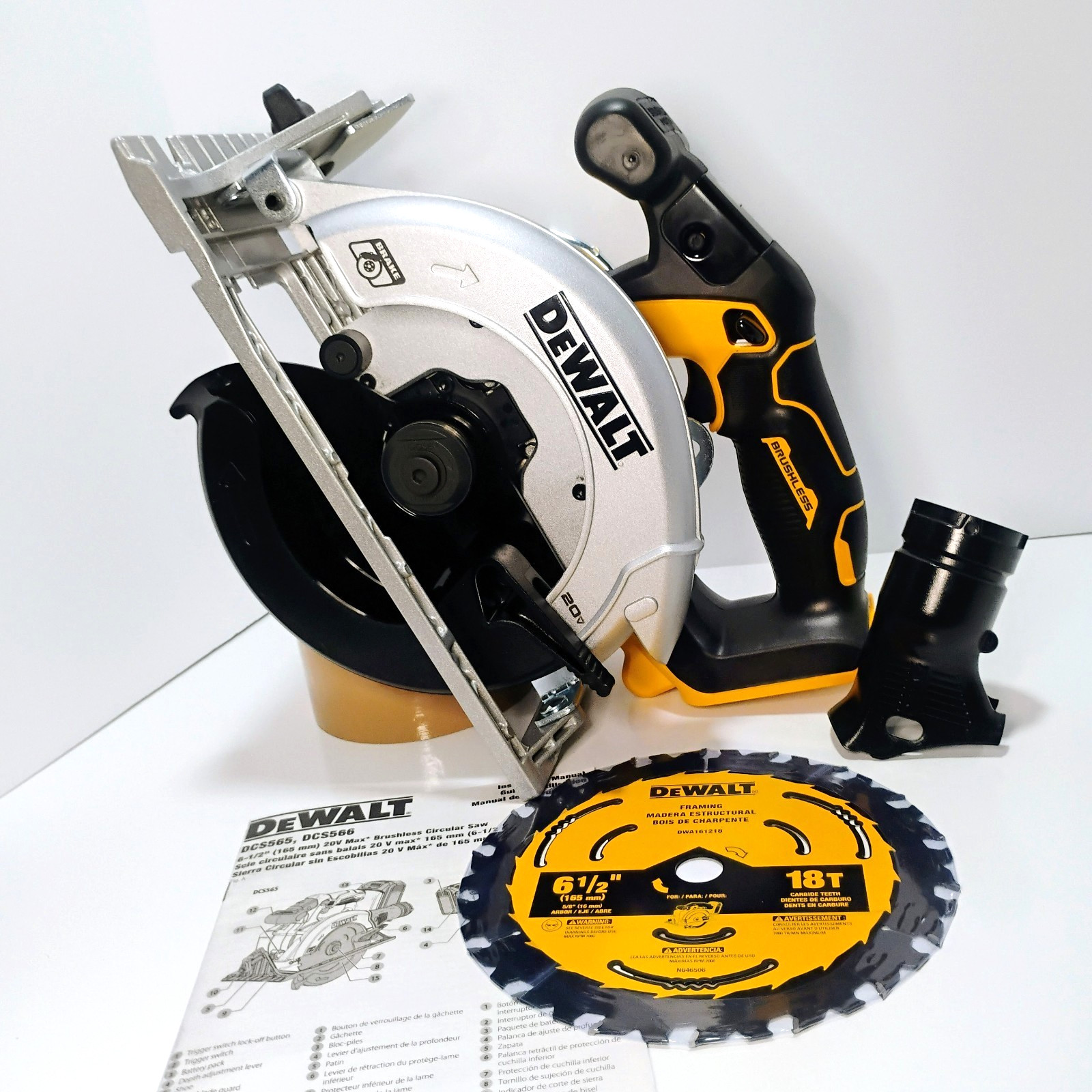 Dewalt DCS565B 20-Volt MAX Cordless Brushless 6-1/2 in. Circ