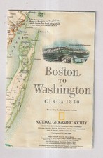 Boston to Washington Circa 1830 / Boston to Washington Megalopolis National Geog