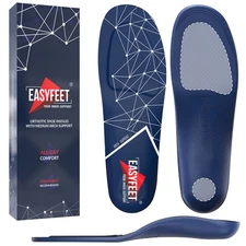 EASYFEET Orthotic Shoe Insoles w/ Arch Support