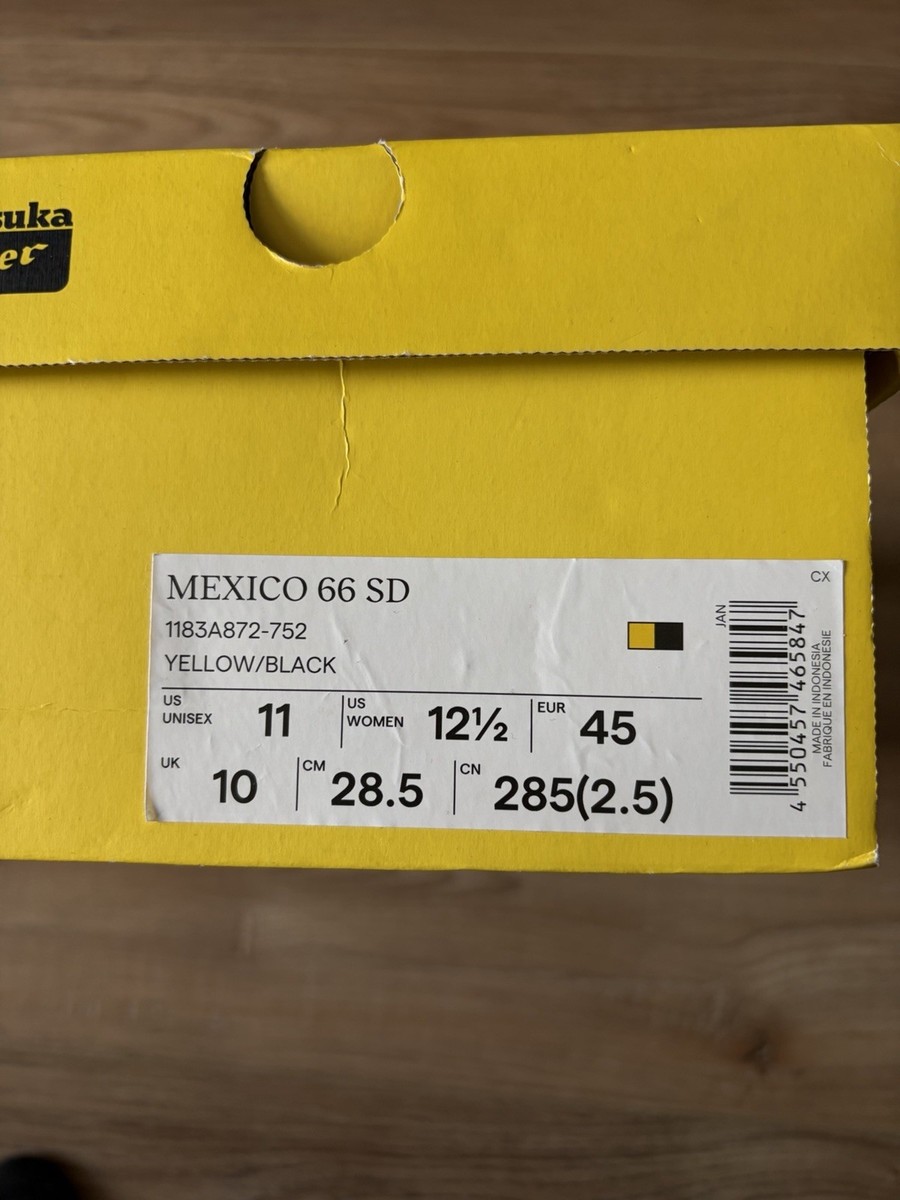 Japan Embroidered Onitsuka Tiger Mexico 66 SD Kill Bill Yellow Sz