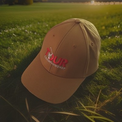 NEW Ahead Authentics Tour Championship Adjustable Tan Classic Fit Golf Cap Hat