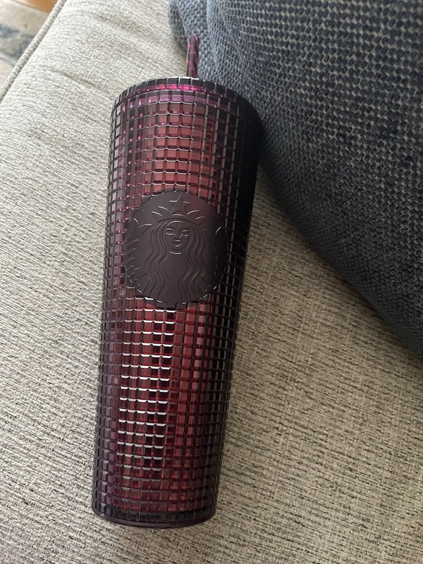 Starbucks Burgundy disco Ruby Red tumbler 24oz Year 2020 New