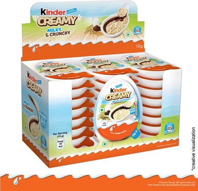 Kinder Creamy wholesale Bites Pack (24 x 19 g) Milky & Cocoa with Extruded Rice