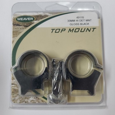 Weaver Detachable Top Mount 30mm Rings 49110