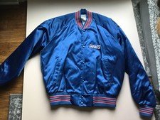 Vintage 90's Chalk Line New York Giants Satin Bomber Jacket - Size Large