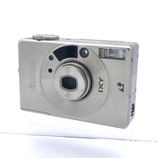 Canon IXY 320 APS Film Camera Silver Compact Point  Shoot Tested Working