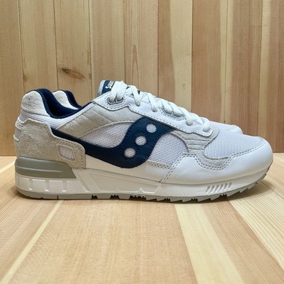 Saucony Shadow 5000 White Navy Grey S71036-1 Mens s Size 10