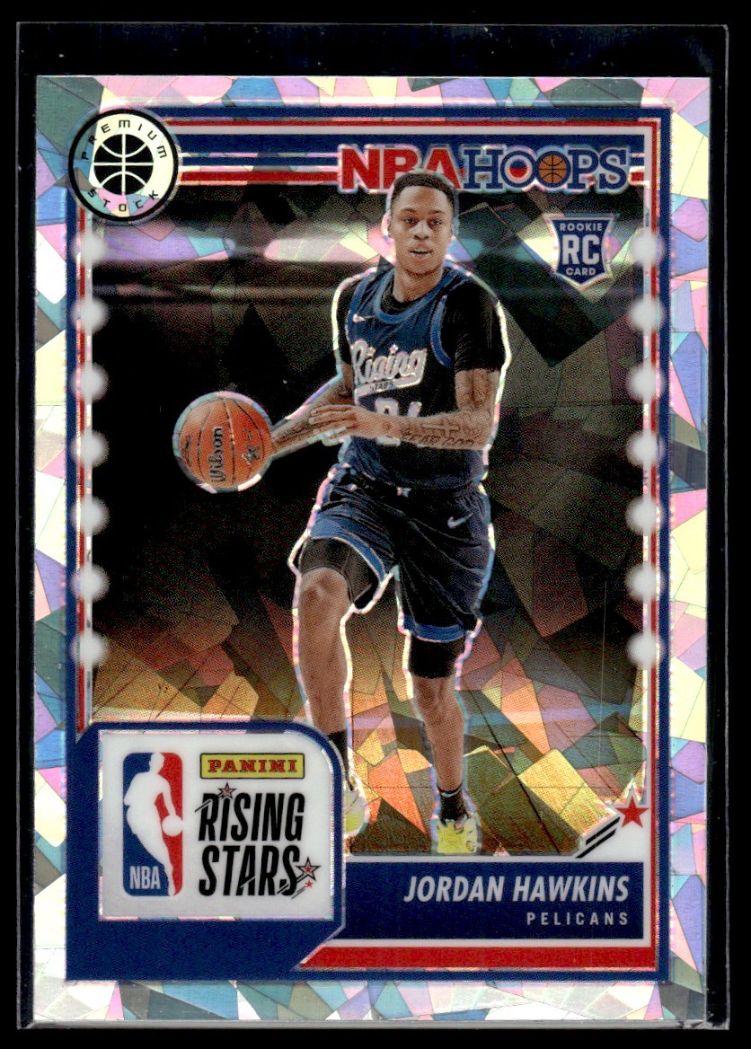 2023-24 Hoops Premium Stock Ice Jordan Hawkins New Orleans Pelicans #288