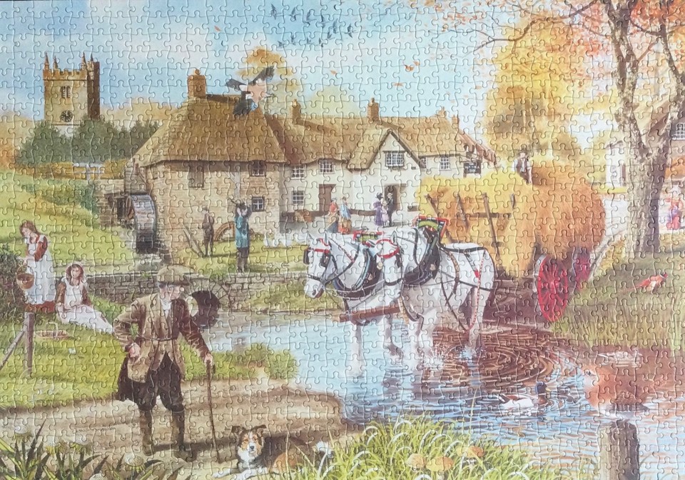 Used Through the Seasons 4 X 1000 WHSmith Piece Jigsaw Puzzles Good Con