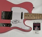 GRACE POTTER SIGNED PINK ELECTRIC GUITAR THE NOCTURNALS JSA COA — photo 2