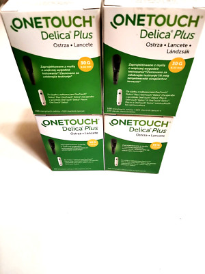 400 Stück ( 4 x 100 ) ONETOUCH Delica Plus Lanzetten 30G