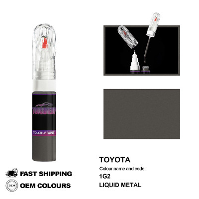 FÜR TOYOTA LIQUID METAL 1G2 Touch Up Lackstift Pinsel Fix Kit Kratzer Chip Set