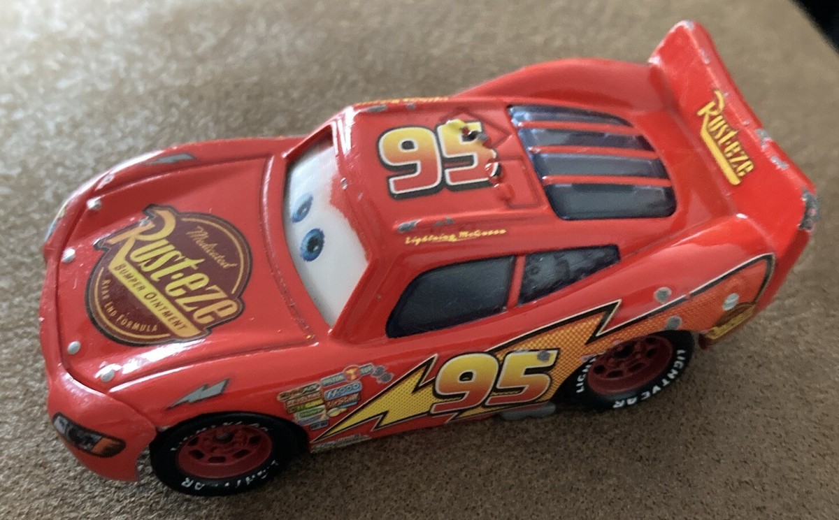 Mattel Disney Pixar Cars Lightning McQueen Rust-Eze 95 Toy Car