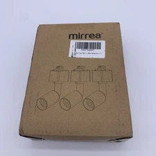 Mirrea H Type GU10 Track Lighting Head Black GDH-GU10 3 Pack